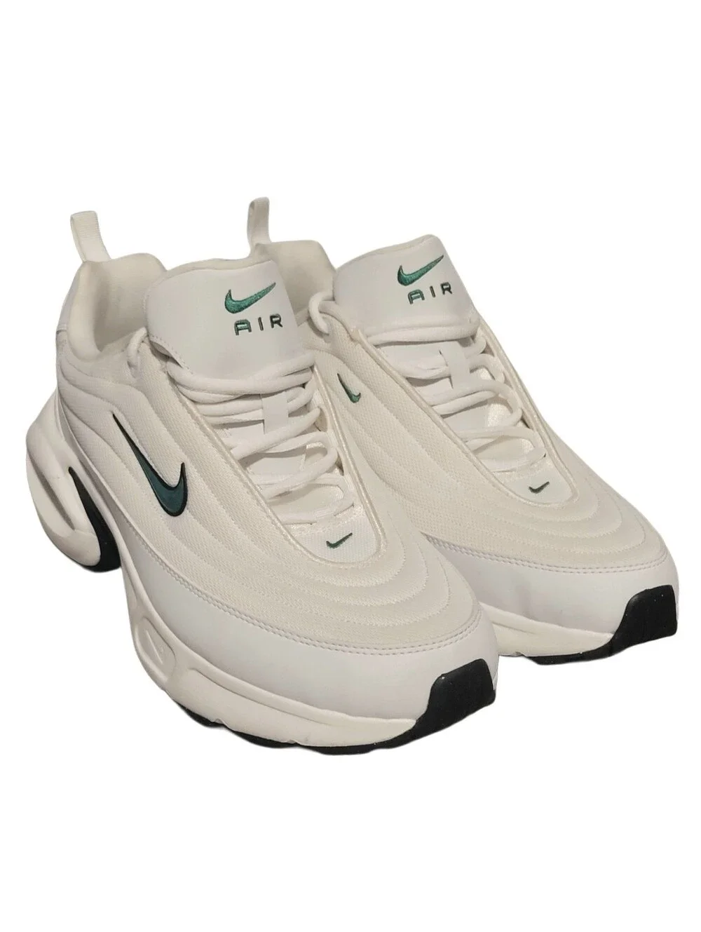 Nike Air Max Portal Sneakers White With Green Swoosh Men's Size 12.5